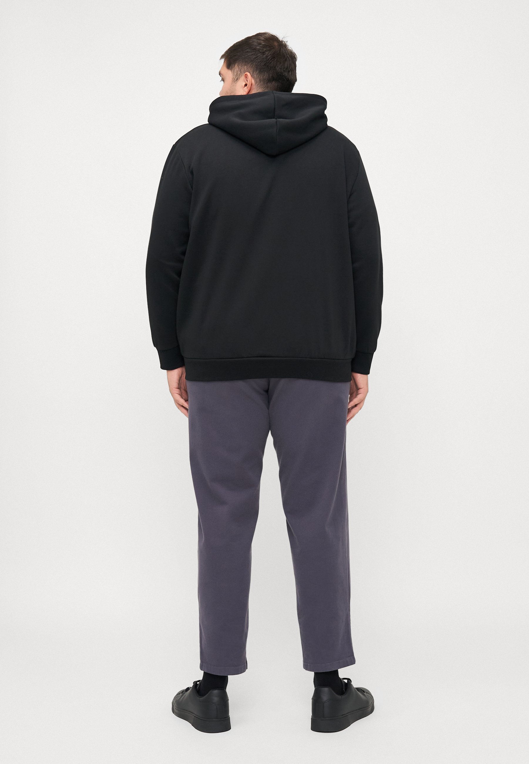 Jack & Jones JJMAKOTO Kapuzenpullover mit Reißverschluss – schwarz