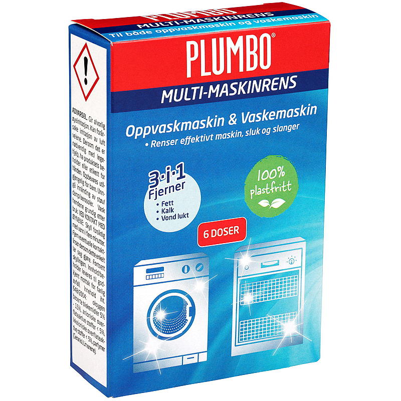 Plumbo Plumbo 6 stk. multimaskine-rengøringsmiddel