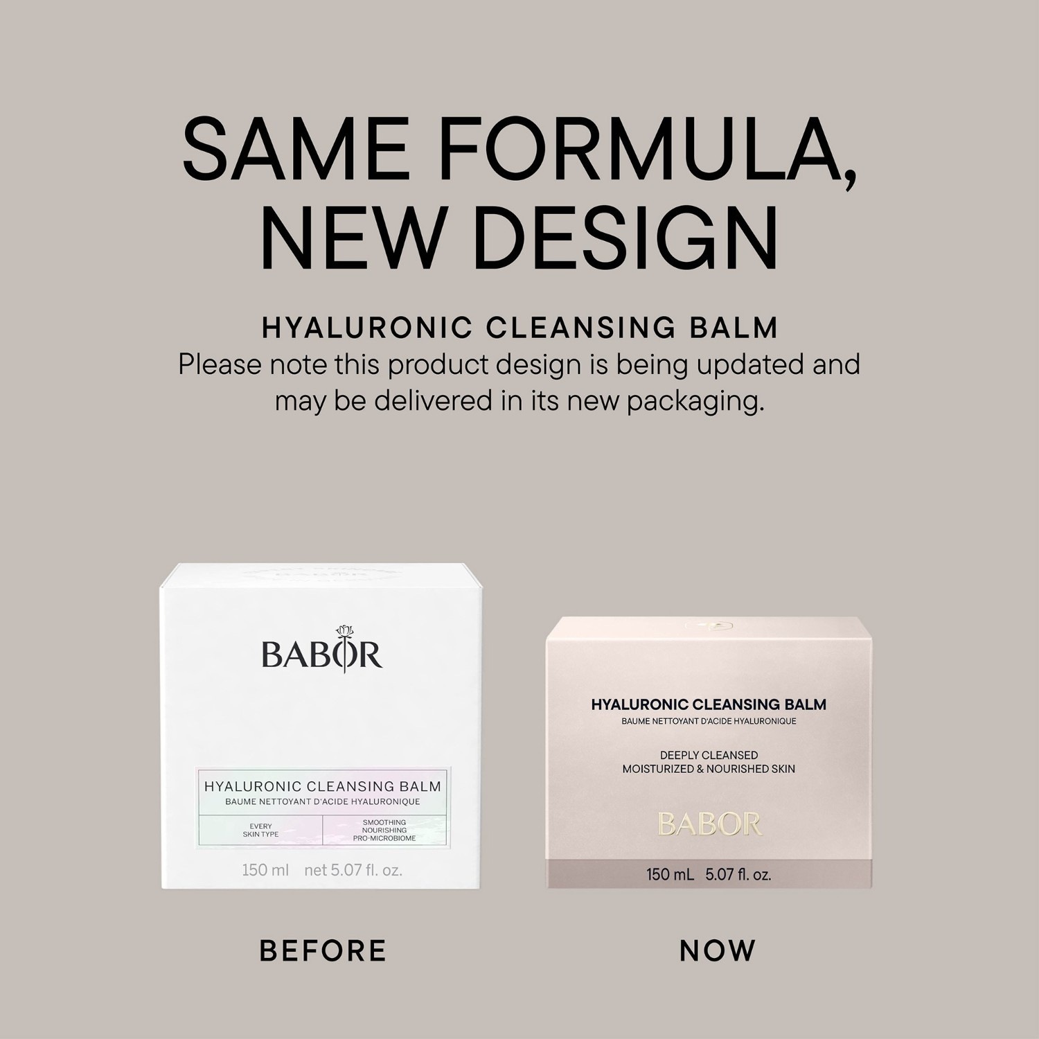 BABOR veido valymo rinkinys, valomasis balzamas su hialurono rūgštimi – 15 ml