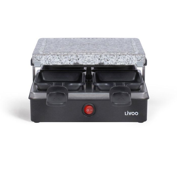 Raclette Grill - LIVOO - DOC242 - 4 personas - 600 W - Bandeja de granito extraíble