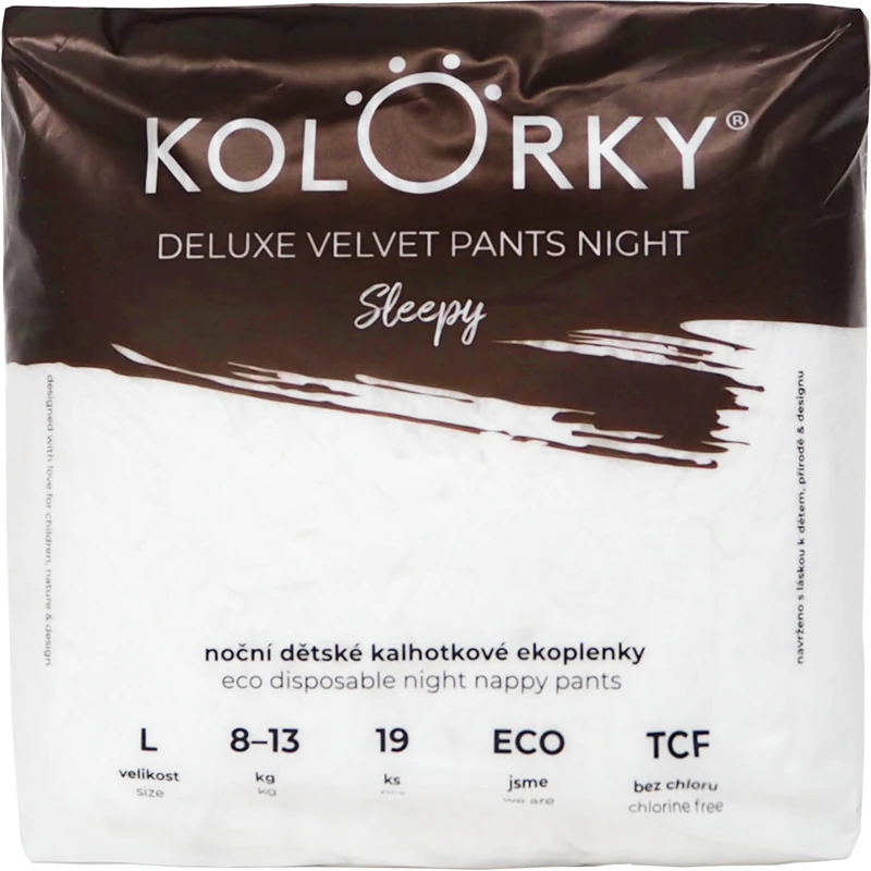 Kolorky Deluxe Velvet Pants Night Sleepy wegwerpluiers voor gebruik 's nachts