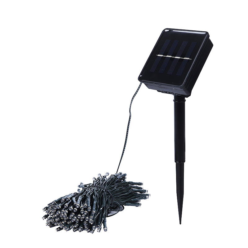Cadena de luces LED para el hogar con 200 células solares