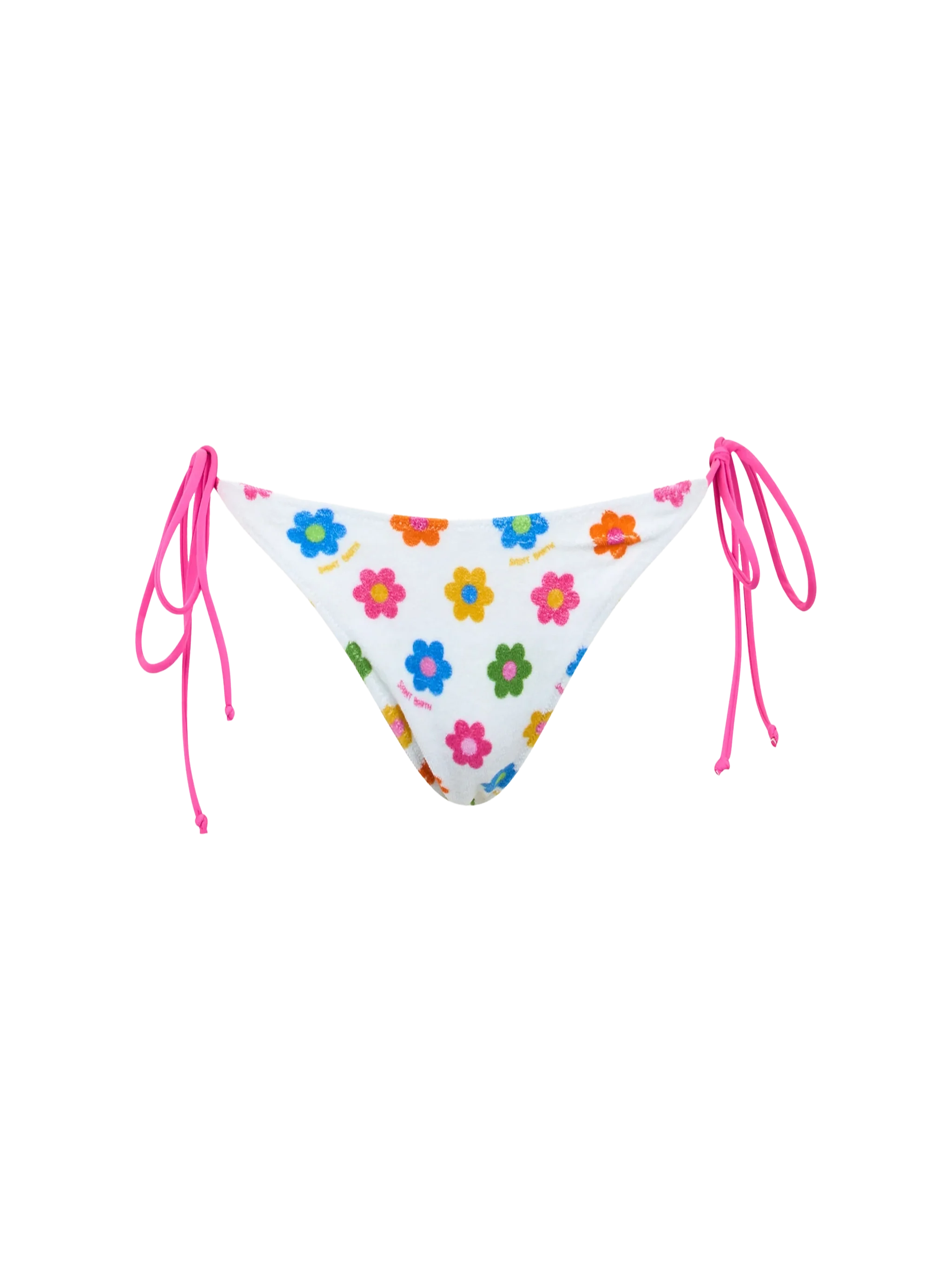 Traje de baño clásico de felpa para mujer de Marielle con estampado de margaritas.