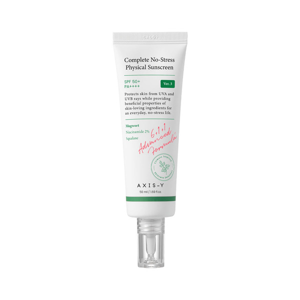 AXIS-Y Täydellinen stressitön fysikaalinen aurinkosuojavoide SPF50+ 50ml