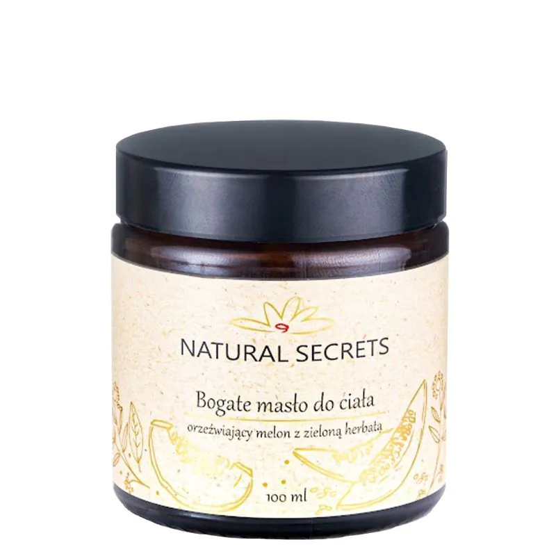 Natural Secrets Bogate Masło do ciała Orzeźwiający Melon z Zieloną Herbatą