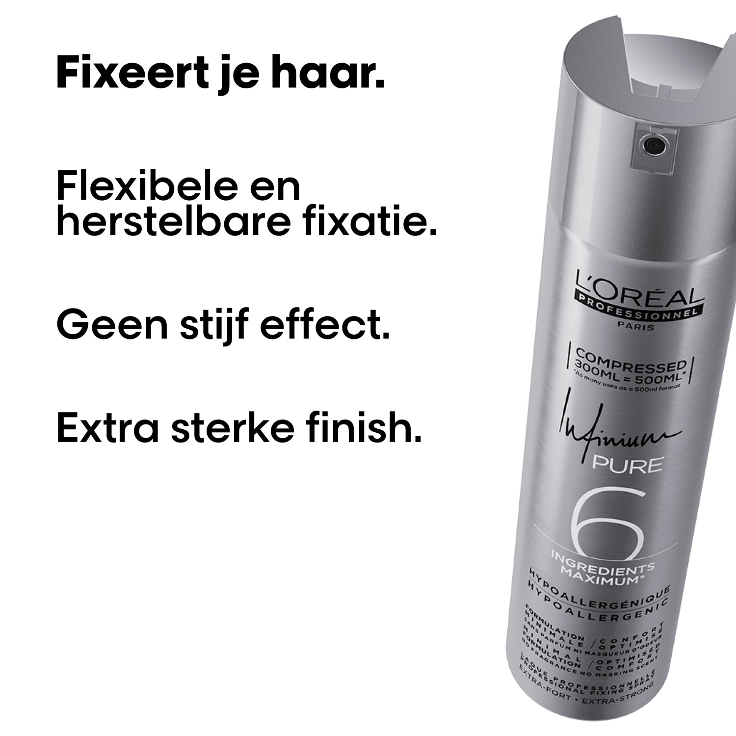 L'Oréal Professionnel Hairstyling Infinium Pure Extra Strong - 300 ml