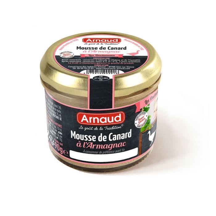 Arnaud - Set van 15 potjes eendenmousse met Armagnac - 90g