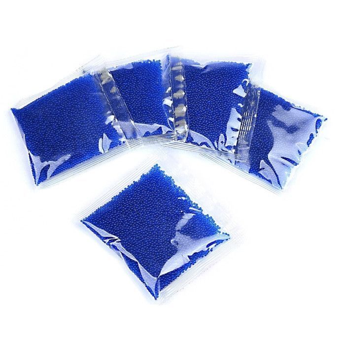 Bolas de gel Blaster, 50.000 unidades, 7-8 mm, azules, paquete de 5 bolsas