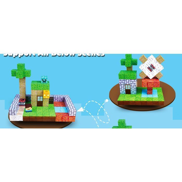 NABAN 3+ Magnetische Bouwblokken Set voor Kinderen, 100 Stuks, Magnetische Kubusblokken