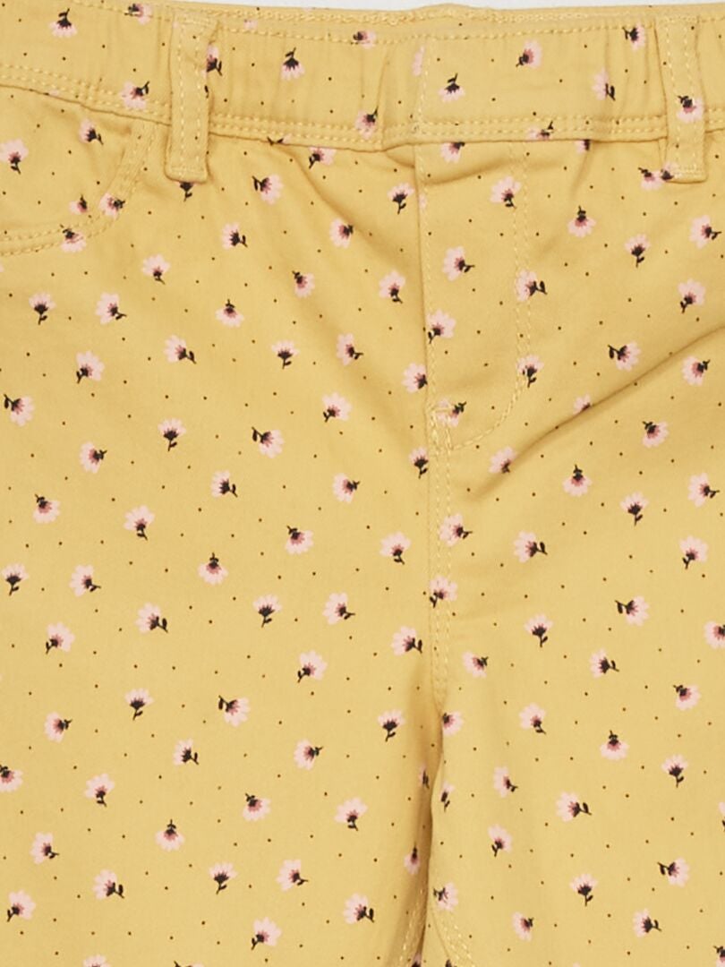 Treggings met print - GEEL