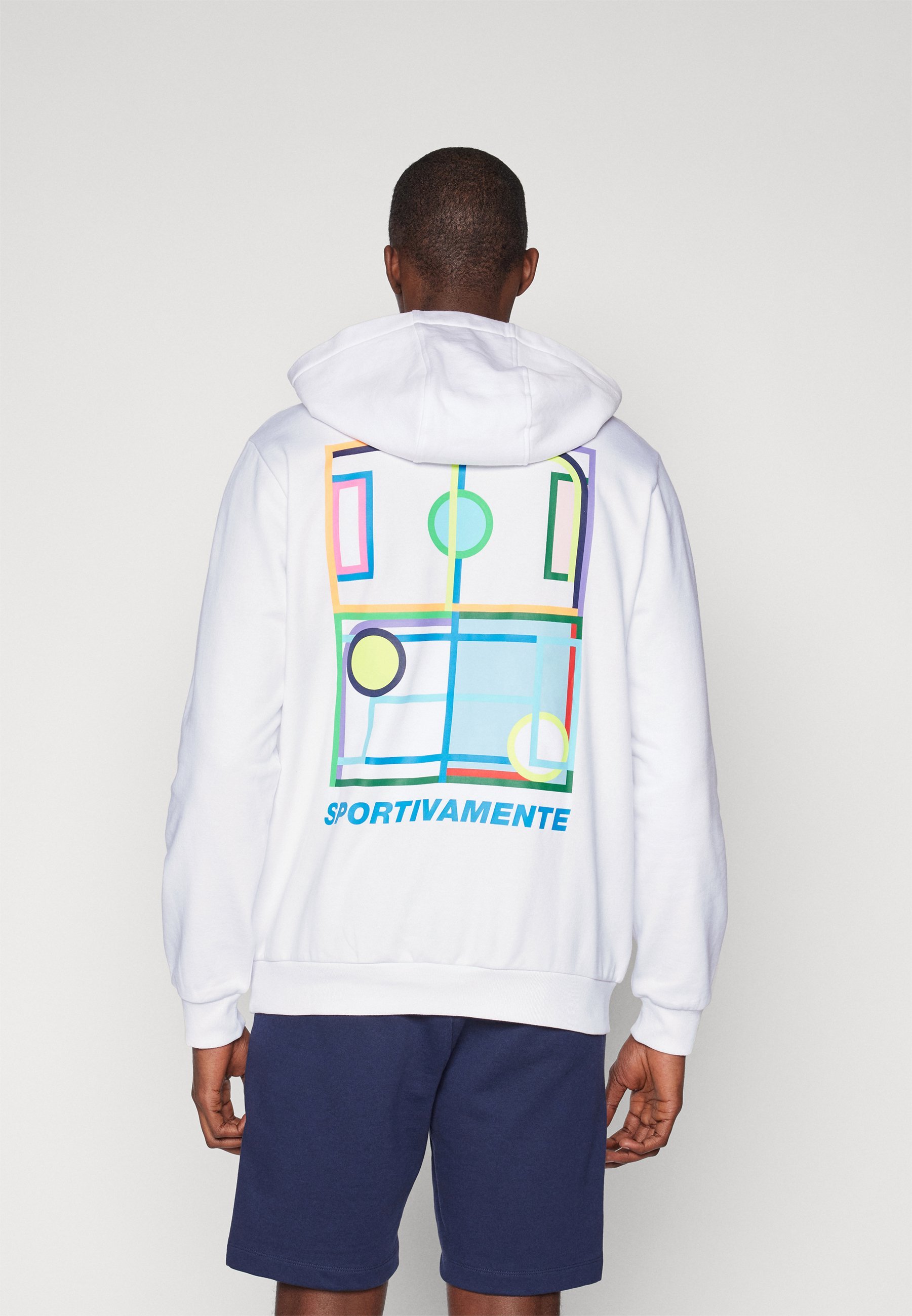 Lotto HOODED SWEATSHIRT HERITAGE - Hettegenser - bright white