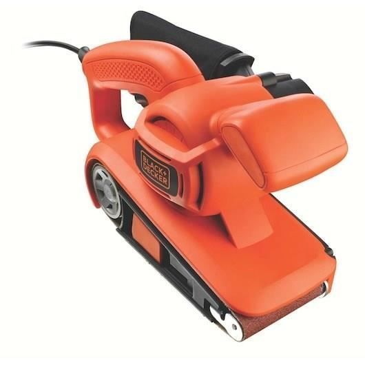 Ponceuse à bande filaire - BLACK+DECKER - KA86-QS - 720W - 75 x 457mm - avec bande abrasive et sac collecteur