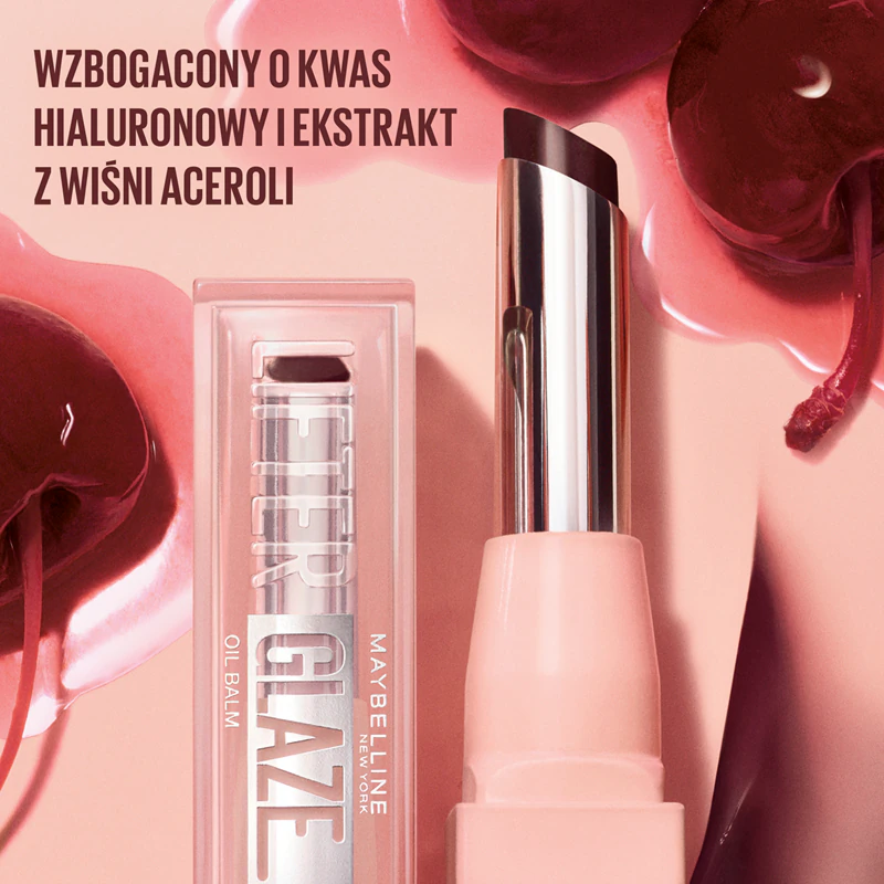Bálsamo Labial Lifter Glaze da Maybelline New York, Intensamente Hidratante e com Alto Brilho.
