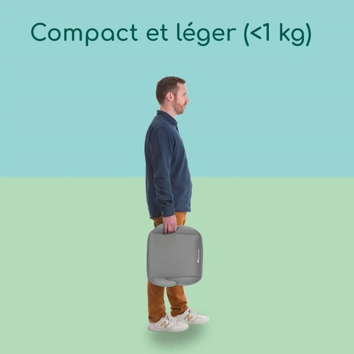 Seggiolino auto BEBECONFORT Manga i-Safe, Gruppo 3, con cintura di sicurezza, da 6 a 10-12 anni (36 kg), grigio fumé.