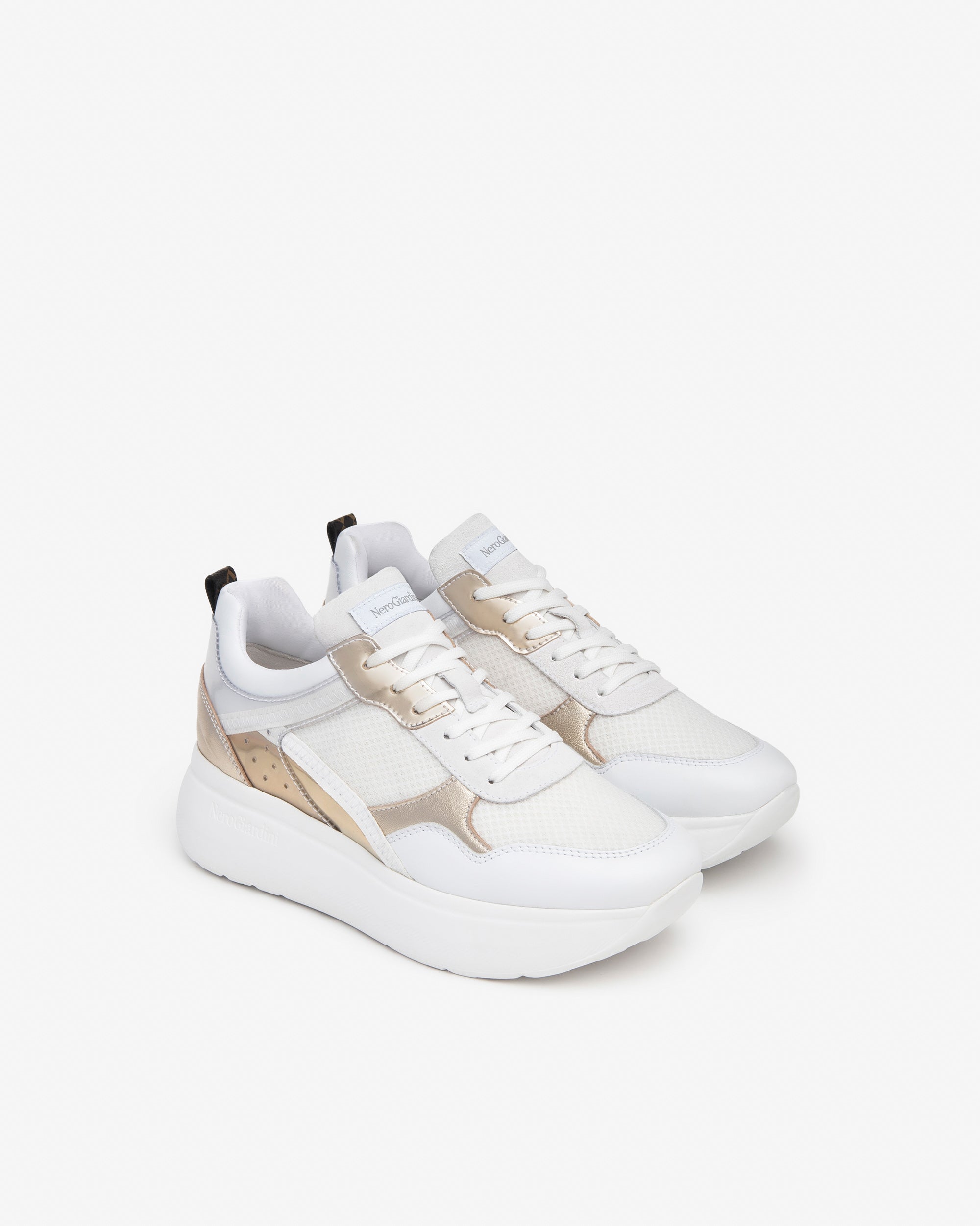  Baskets pour femmes en cuir, daim et toile