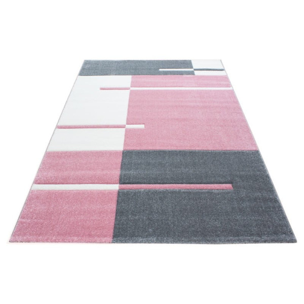 Dywan nowoczesny Hawaii różowo-szary 80 cm x 150 cm