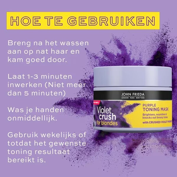 John Frieda Violet Crush For Blondes ljubičasta maskara za toniranje kose<br>250ml