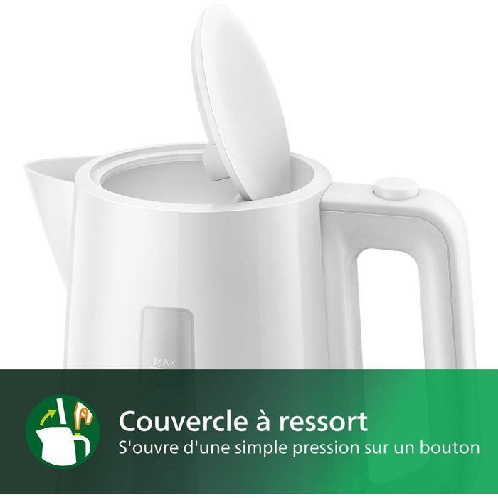 Hervidor eléctrico - PHILIPS - HD9318/00 - Colección diaria - 1,7 L - 2200 W - Blanco
