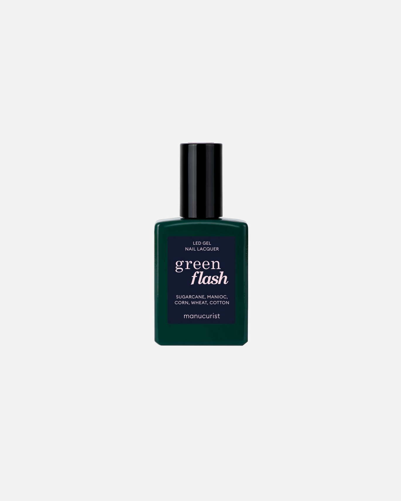manucurist UV-Nagellack Green Flash Flash Instant Dry Extra Long Wear -lakka - 15 ml