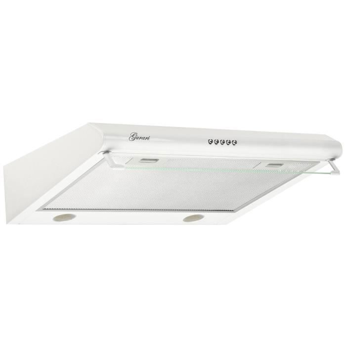 Einbau-Dunstabzugshaube – GURARI – GCH F 590 60 WH – 60 cm – 250 m³/h – LED