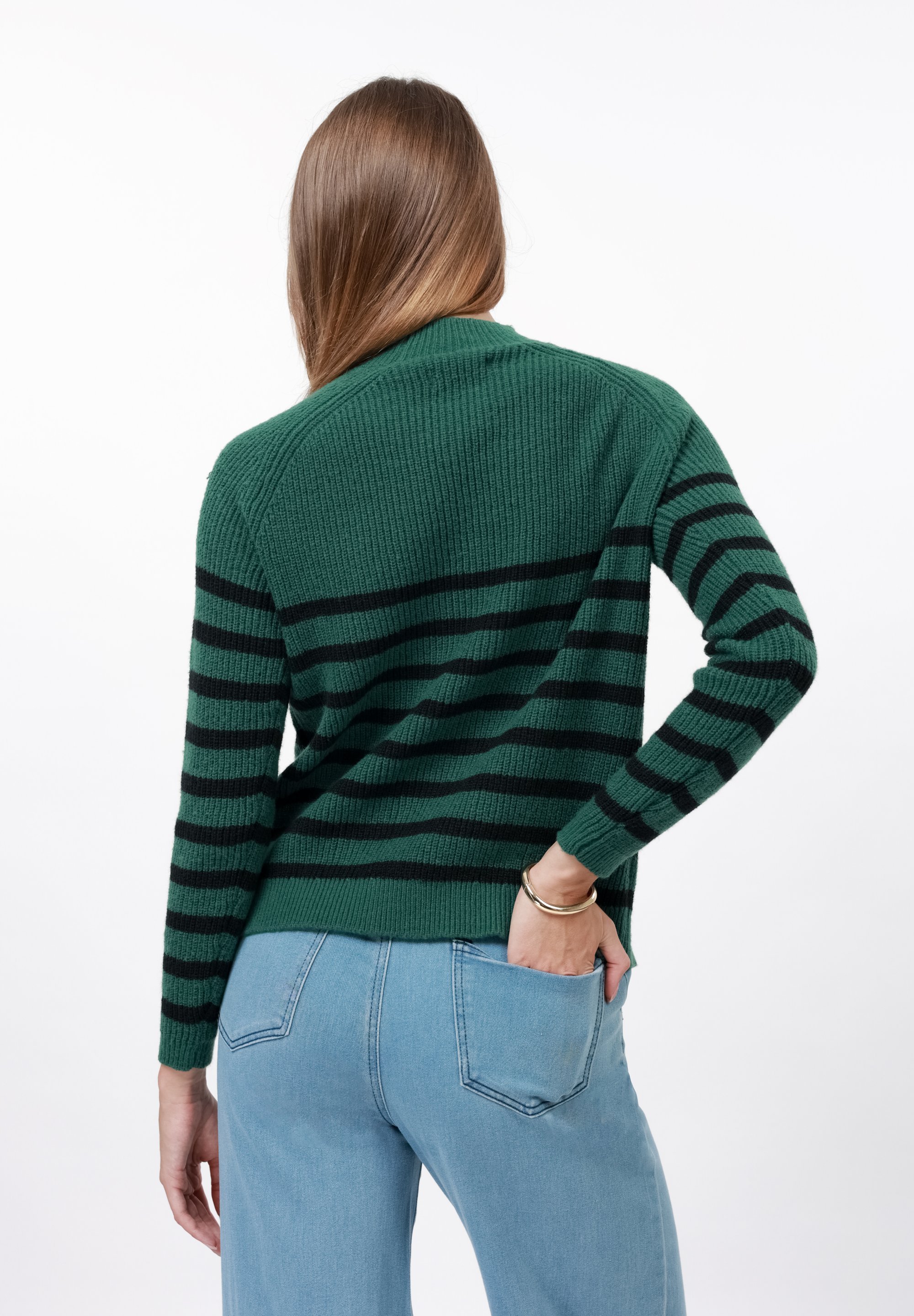 Anna Field Pullover - grün/schwarz