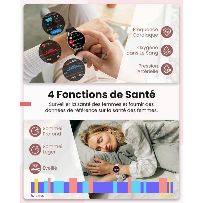 Vívoactive 6 – Montre Connectée GPS Santé, Écran Ultra-Lumineux, Pink Dawn, Boîtier Rose Pêche