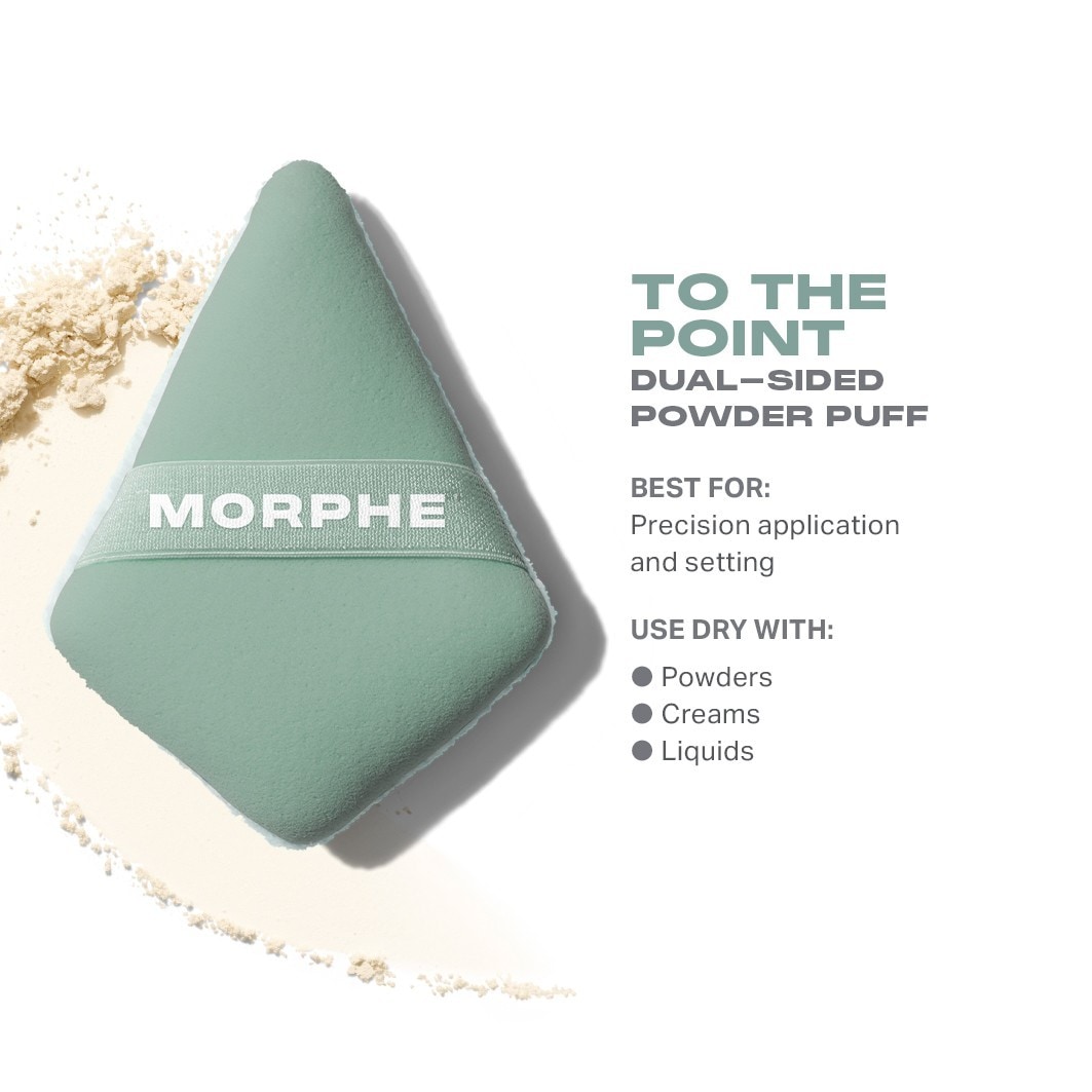 Morphe Powder Puff “To The Point”, fronte-retro – 1 pezzo