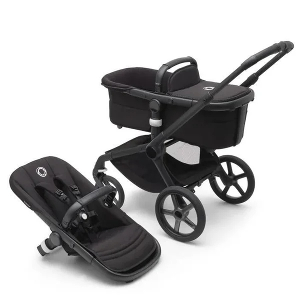 Set passeggino Bugaboo Fox 5 nero/nero, tortora deserto