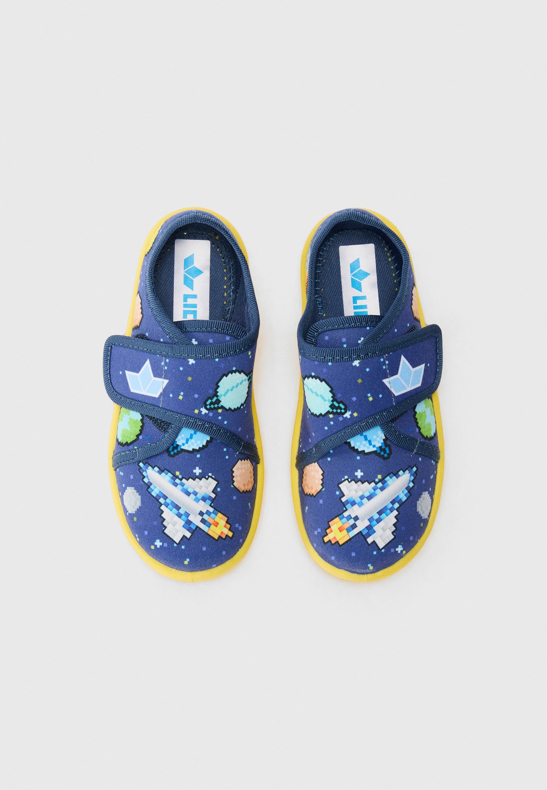 LICO UNISEX - Slippers - marineblauw/geel