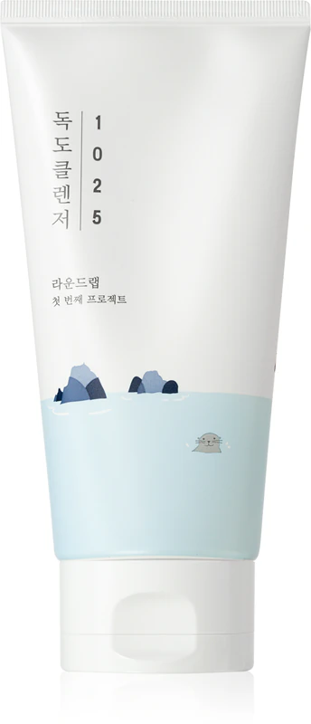 ROUND LAB 1025 Dokdo Cleanser creme de limpeza espumante para pele sensível e seca