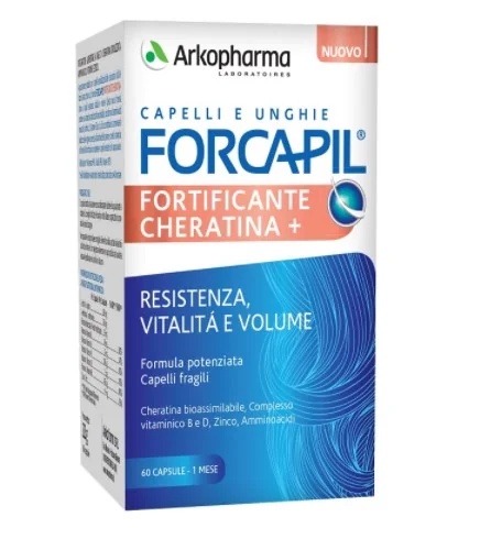 FORCAPIL Forcapil Kératine Fortifiante 60 capsules Complément alimentaire à base de kératine