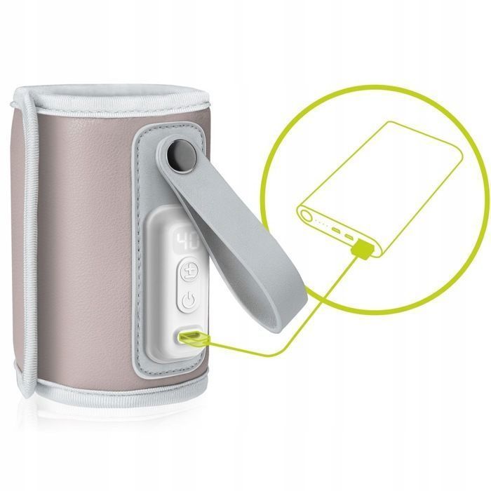 Chauffe-biberon portable LIONELO Thermup Go - USB - Température jusqu'à 24h - Sans BPA - Rose