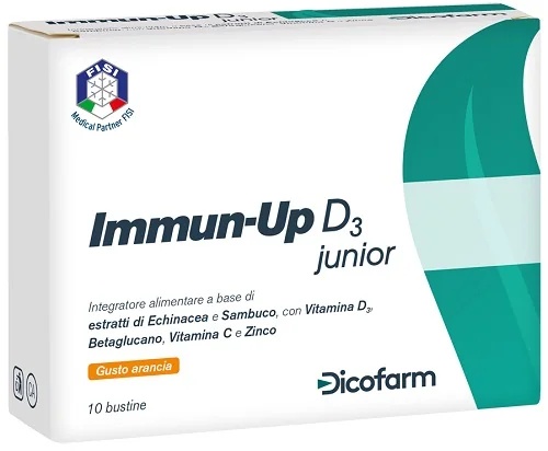 DICOFARM Immun-Up D3 Junior, 10 sachets, complément vitaminique pour enfants