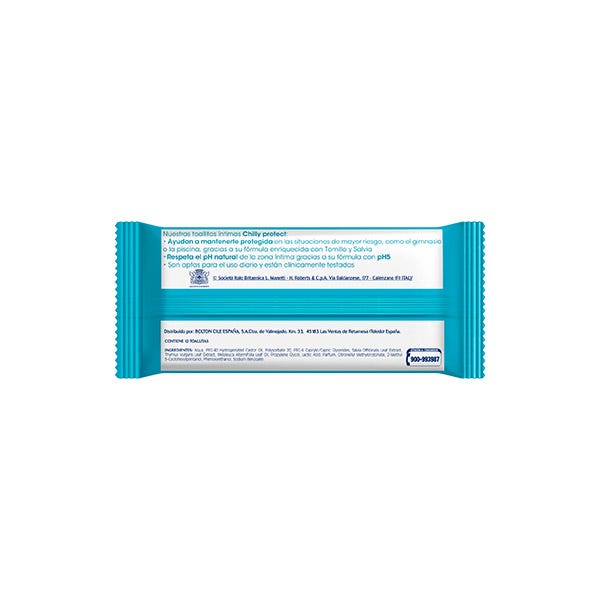 Μαντηλάκια Chilly Protect για την ευαίσθητη περιοχή 12 τεμάχια | 12 τεμάχια