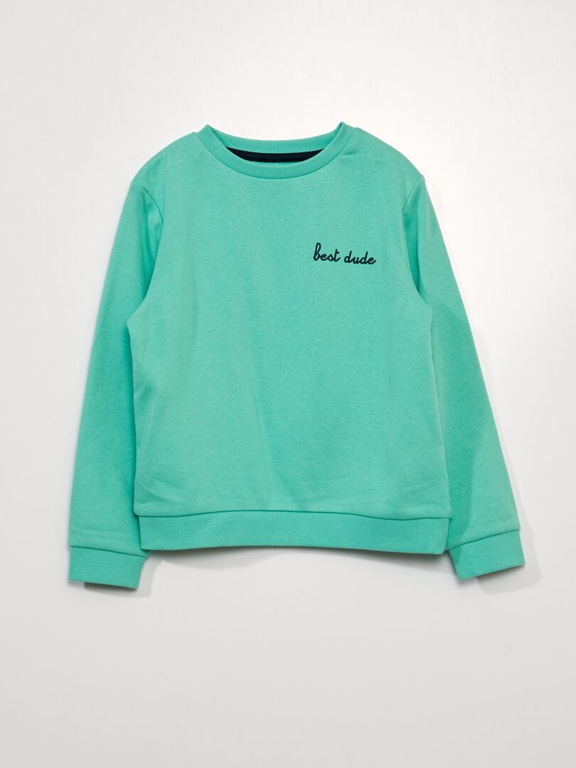Fleece trui - GROEN
