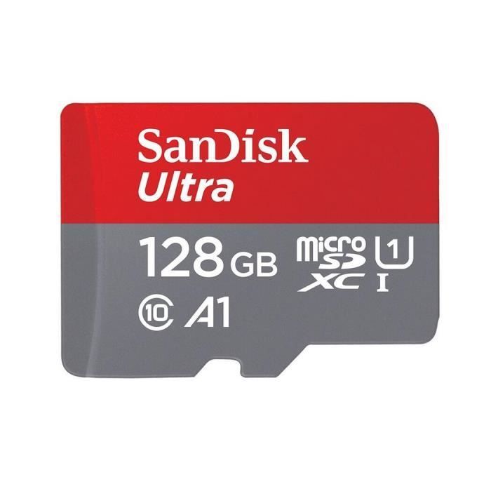 Cartão Micro SD - SanDisk - Ultra 128GB - 140MB/s - Classe 10 - U1 A1 - Adaptador SD incluído