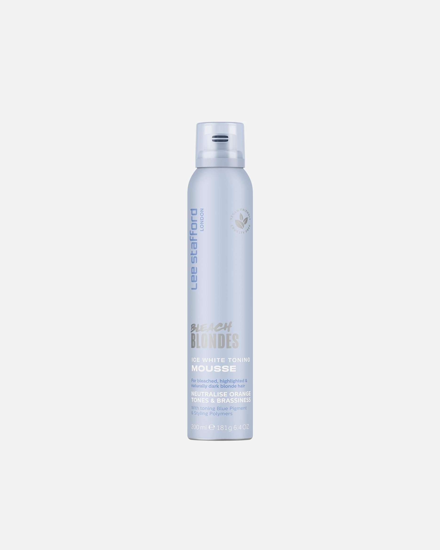 Lee Stafford pjena za kosu Bleach Blondes Ice White tonirajuća pjena - 200 ml