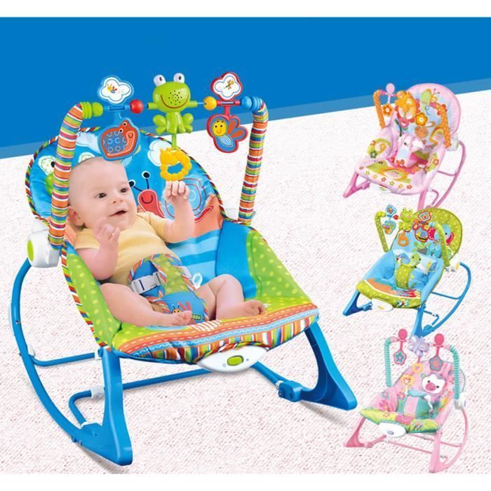 Columpio/hamaca eléctrica para bebés con vibración y música, apta para bebés de 0 a 3 años, transpirable y cómoda.