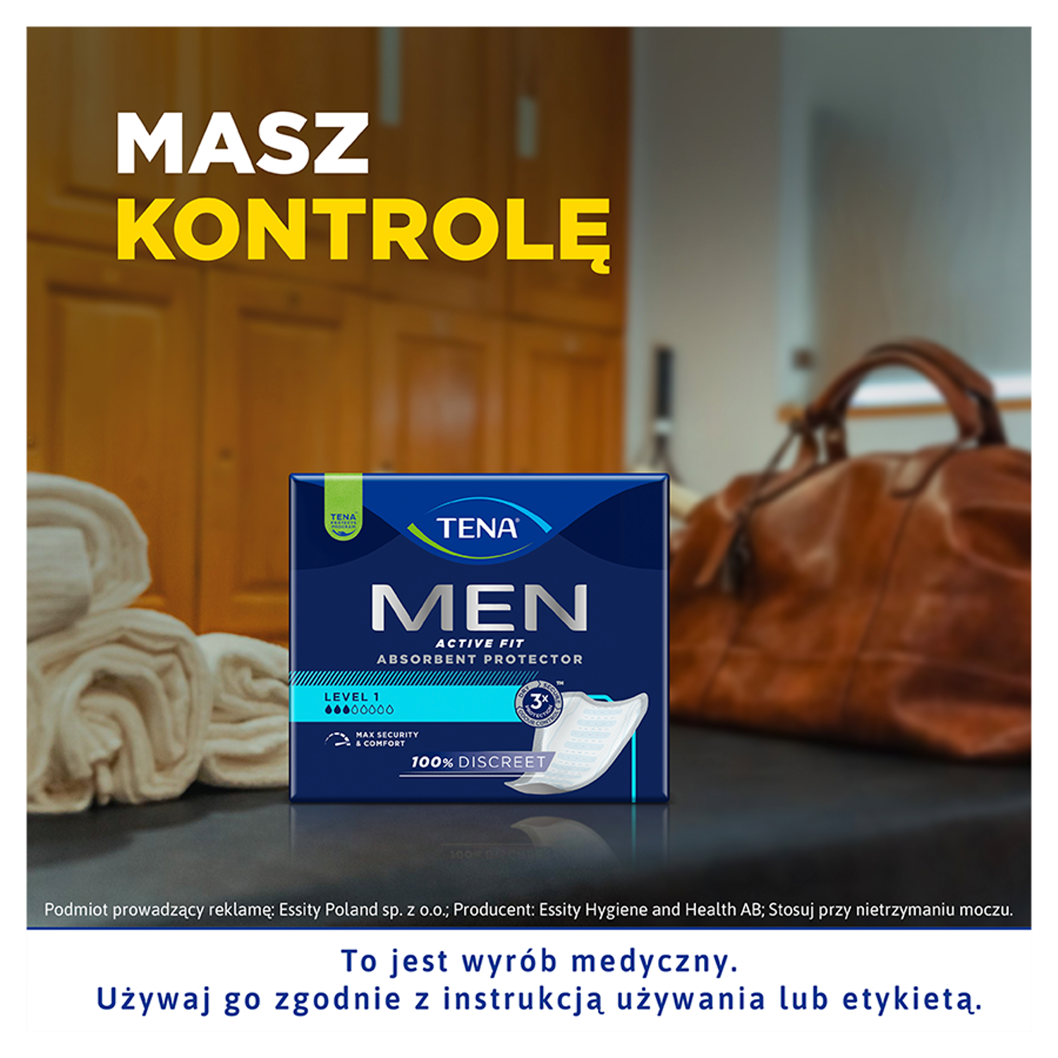 Tena anatomical pads 12 pcs Men
