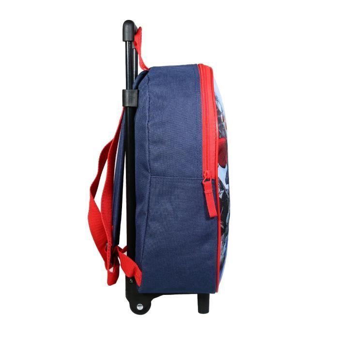 Mochila com Rodinhas Marvel Avengers Bagtrotter - 31 cm - Vermelha - Multicolorida