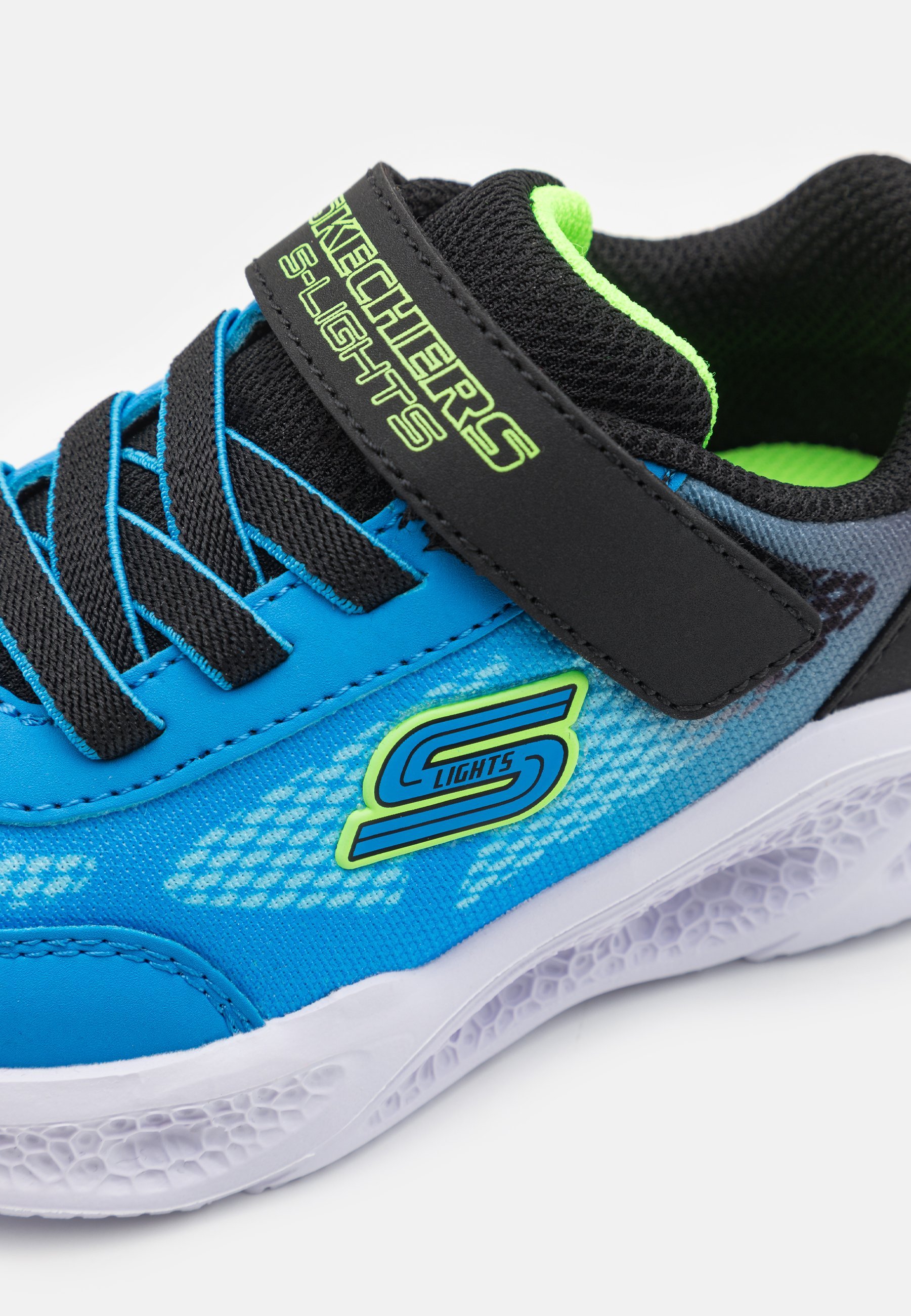 Skechers METEOR-LIGHTS - Scarpe da ginnastica - nero/blu/verde lime