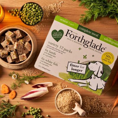 Forthglade Alleinfuttermittel Vollkorn für ältere Hunde – Lamm & Weißfisch