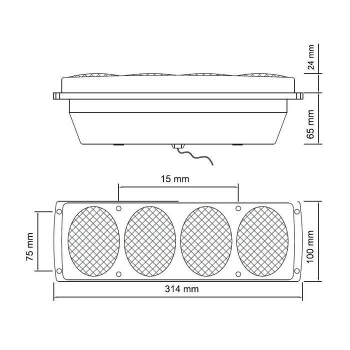 2x Feux Arriere LED 12-24V 4 Fonctions Pour Camion Camper Camping-car Caravane