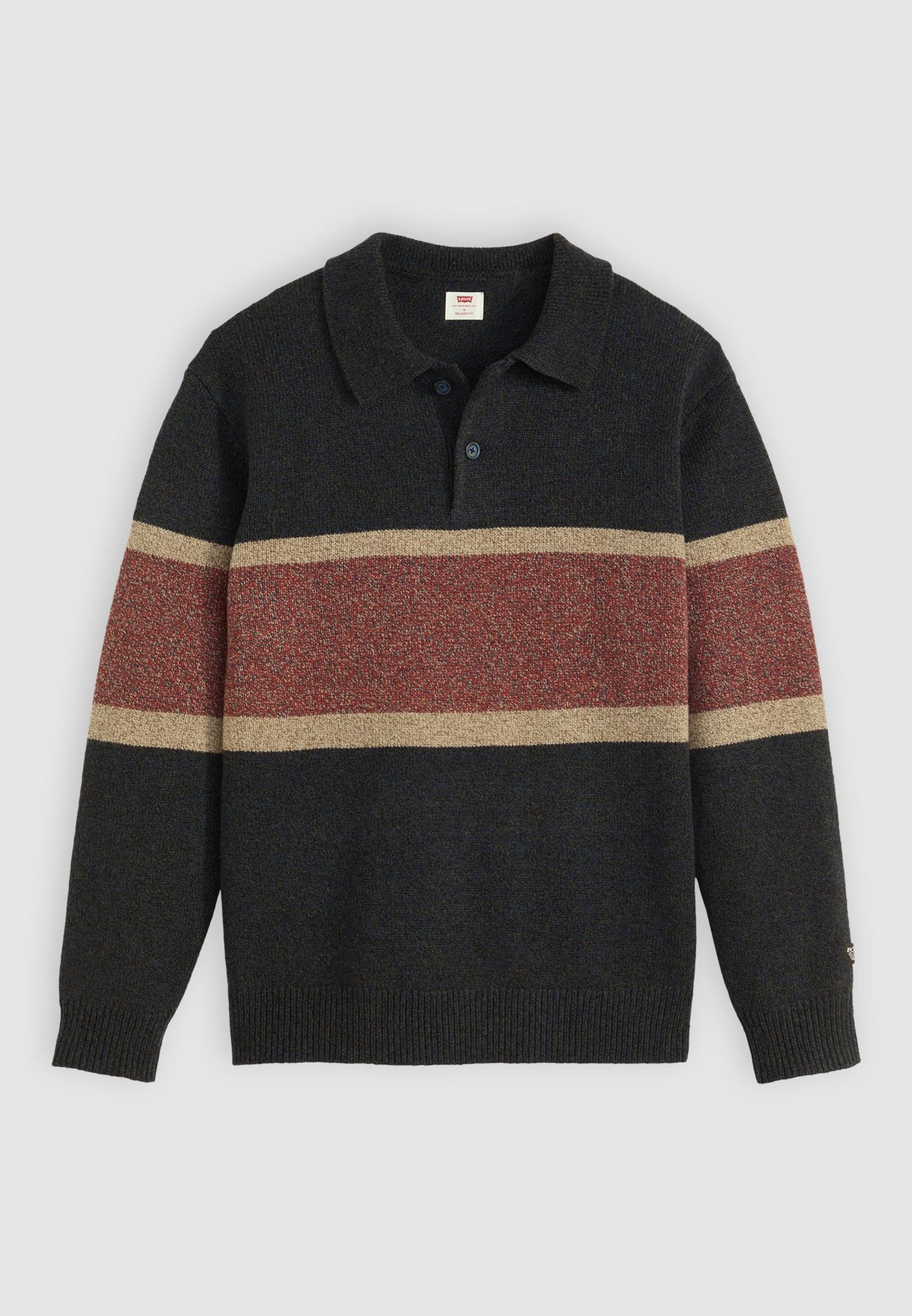 Levi's® RUGBY - Trui - Orson Stripe Navy Blazer Heather