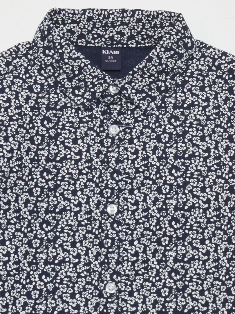 Camisa de popeline - AZUL