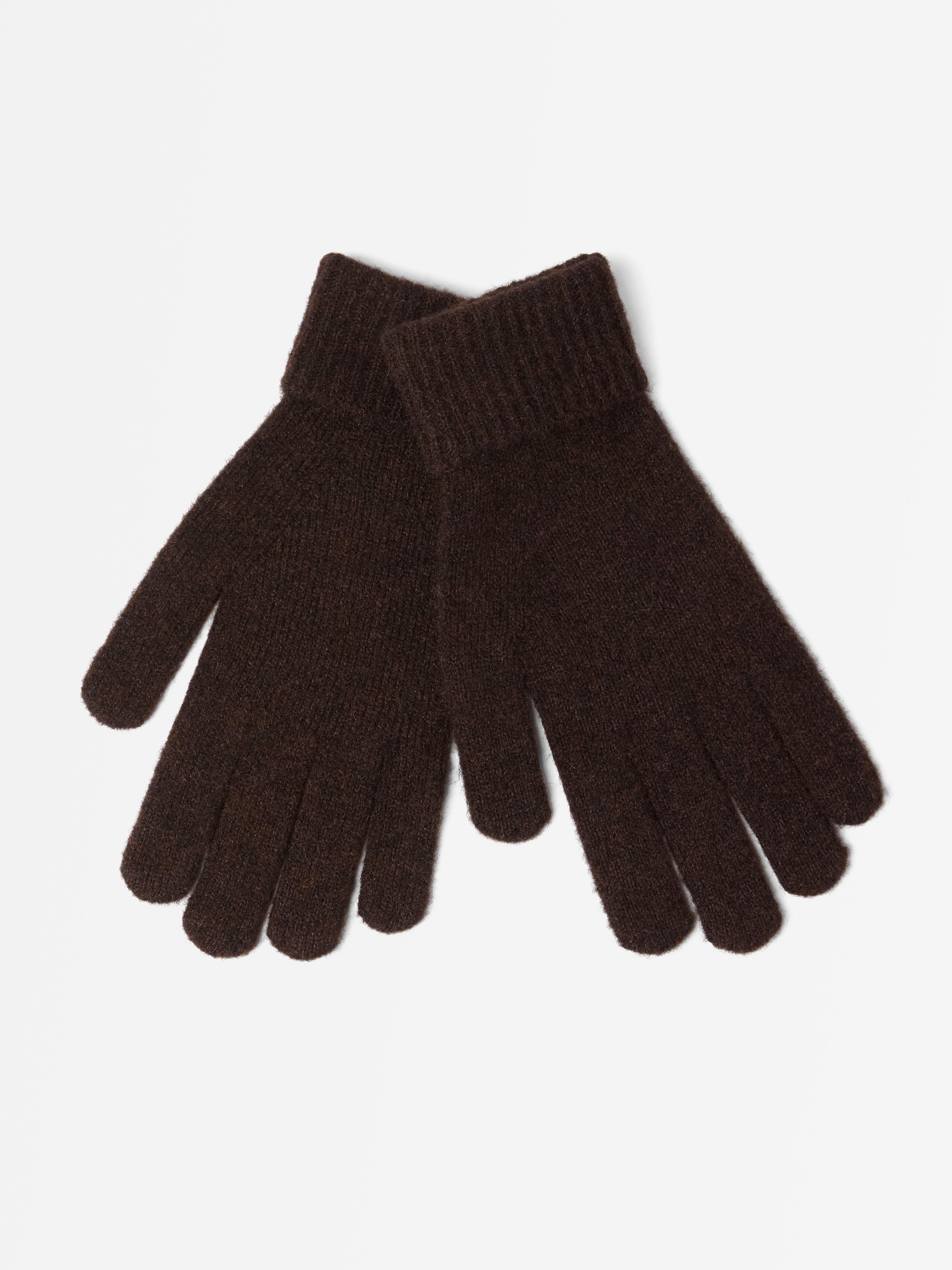 Handskar Brown Melange