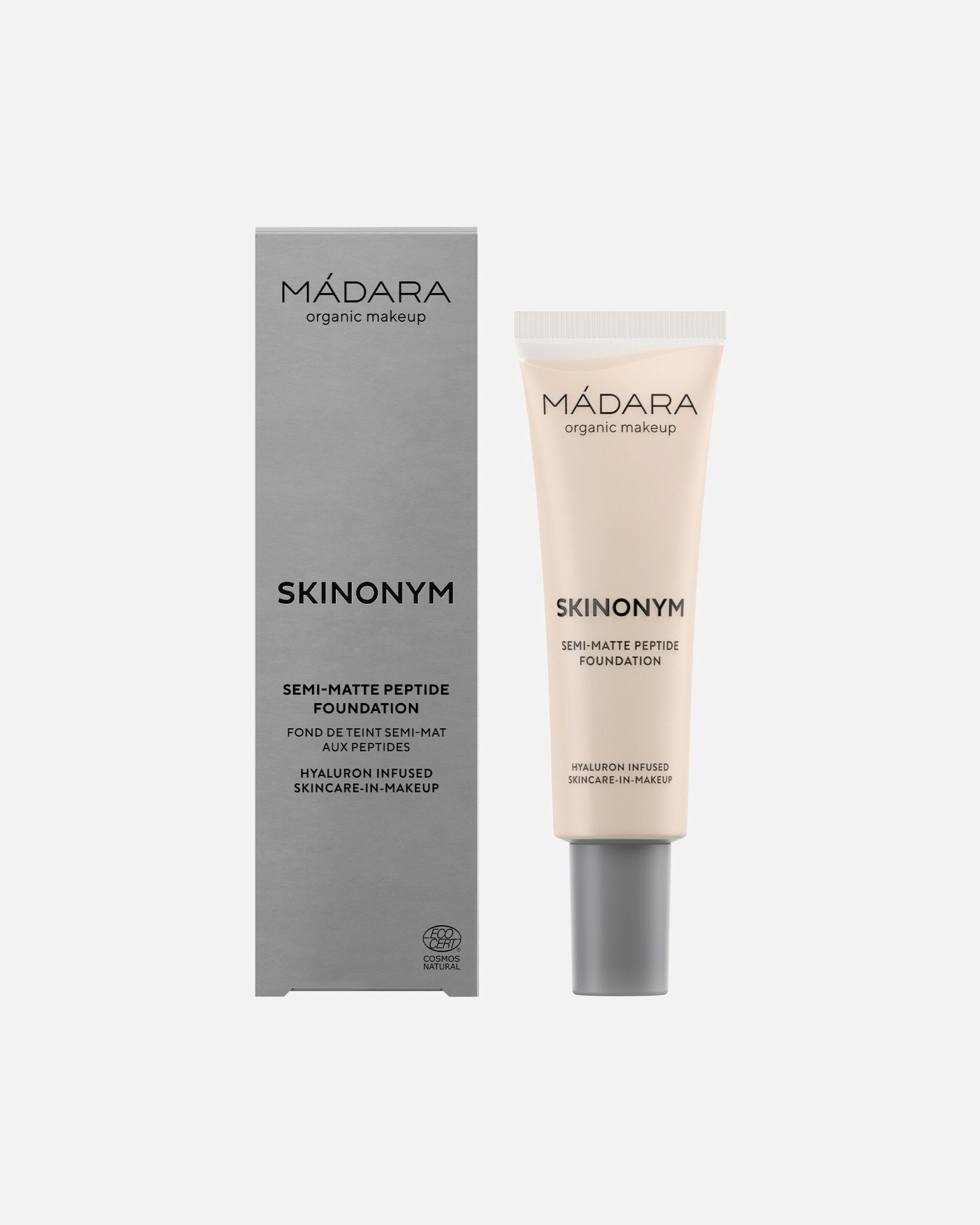 MÁDARA puder SKINONYM Semi-Matte Peptide Foundation, br. 15 KAMENA - 30 ml