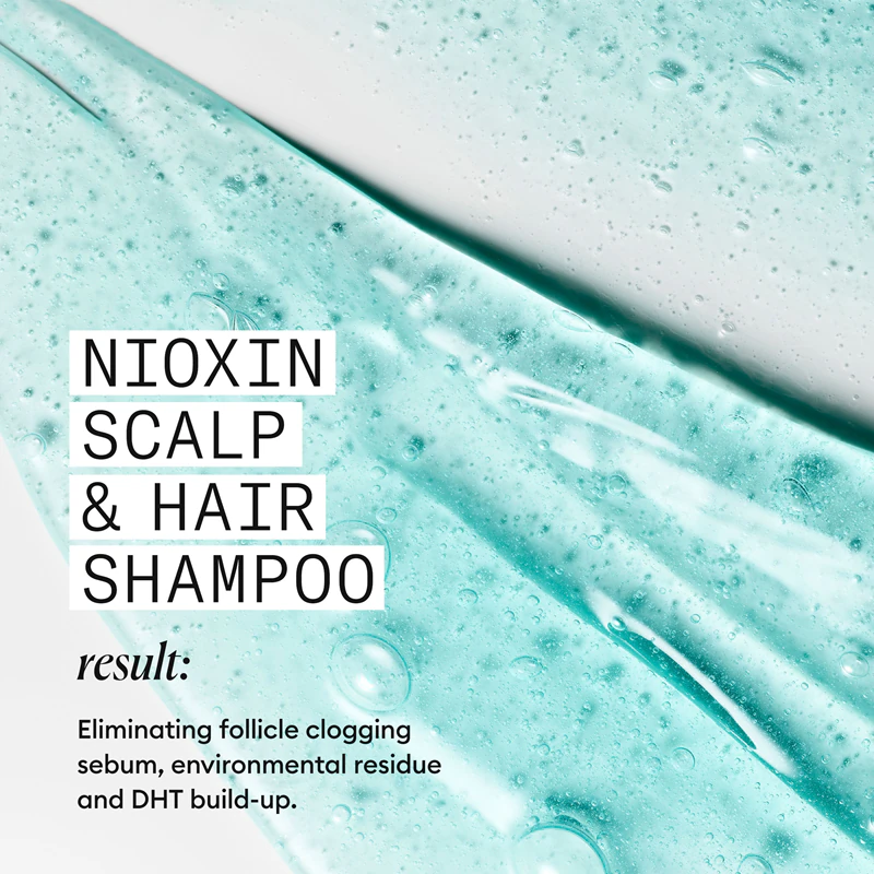 Nioxin System 3 Scalp + Hair Shampoo je čisticí šampon pro řídnoucí a barvené vlasy.