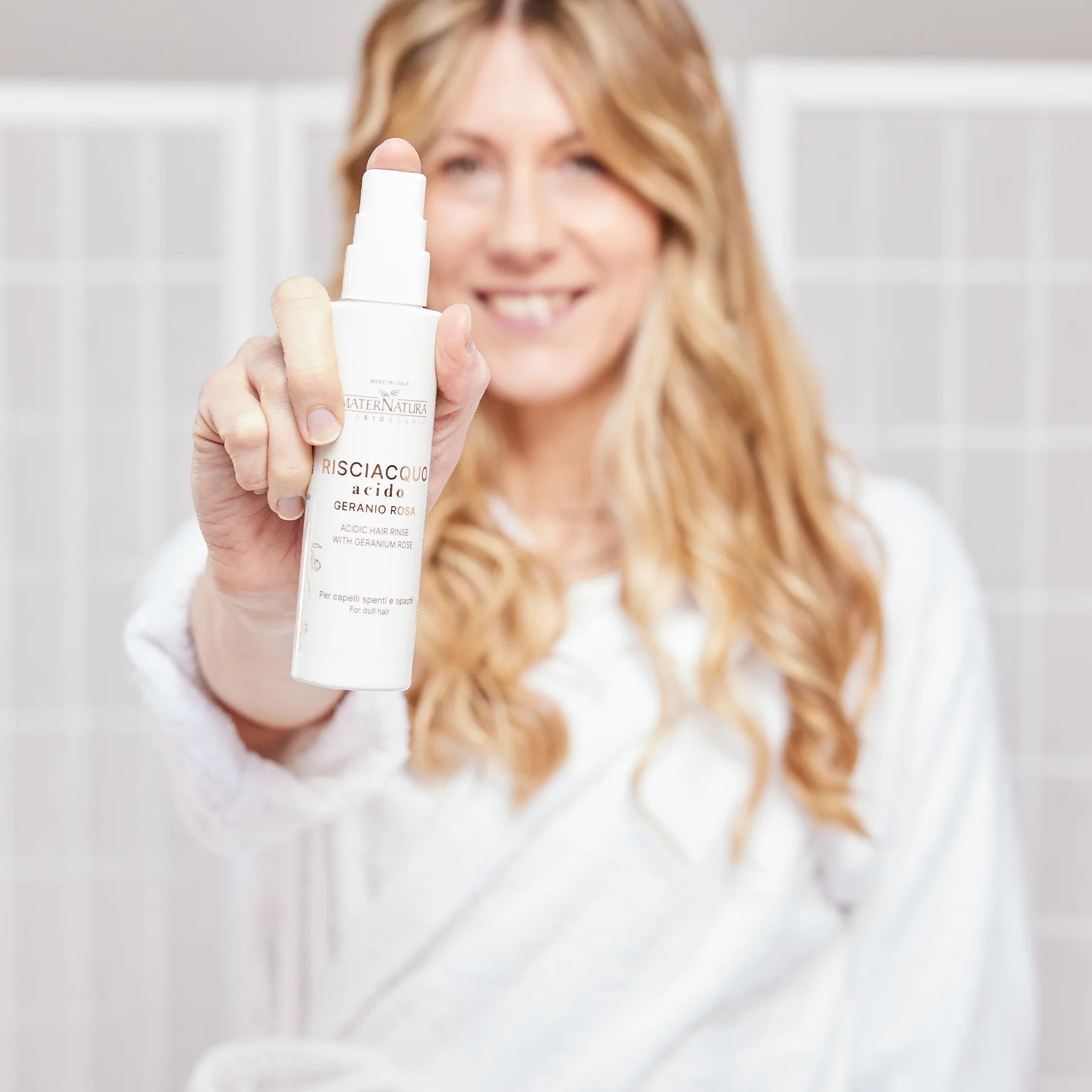 Styling e Finish Risciacquo Acido Capelli Al Geranio Rosa - Gloss capelli
