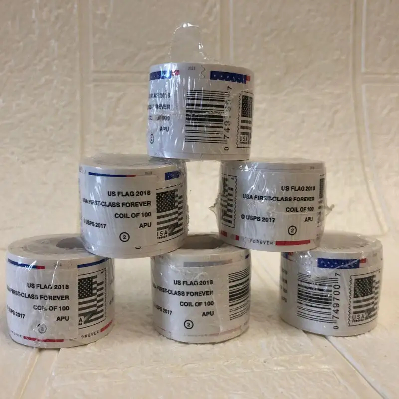 (2018) USPS Forever American Flag Stamps Rolls